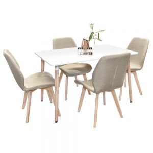 Comedor Minimalista con 4 sillas Sevilla y Mesa Eames 